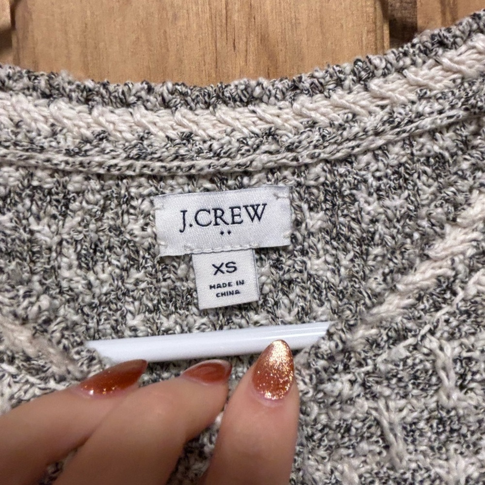 J. Crew Women's Black and White Cardigan - Picture 4 of 5